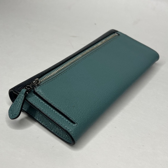 Coach Leather Colorblock Pebbled Leather Envelope Wallet - Picture 2 of 9